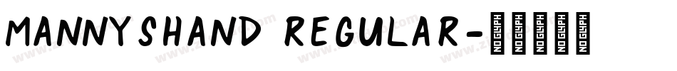 MannysHand Regular字体转换